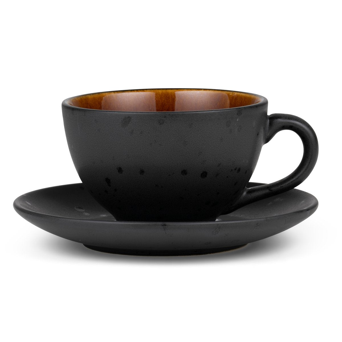 Bitz Bitz cup with saucer black Amber