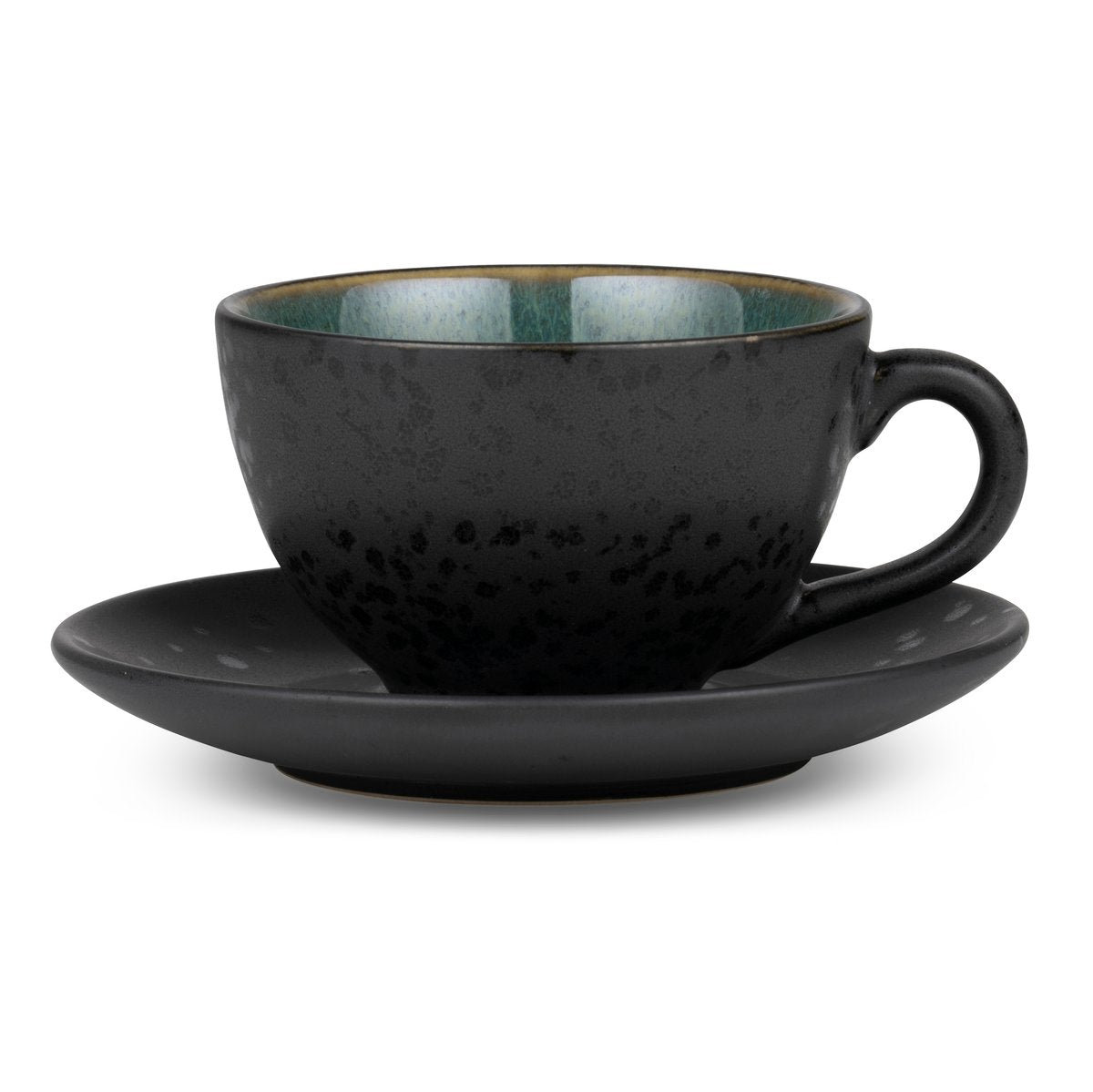 Bitz Bitz cup with saucer black Green