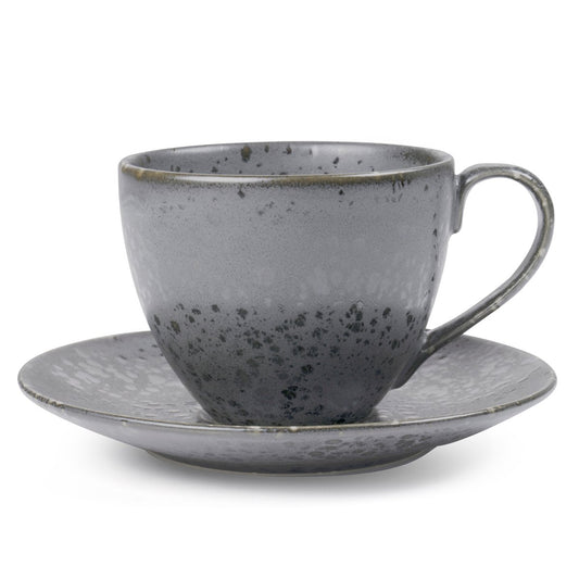 Bitz Bitz cup with saucer Grey