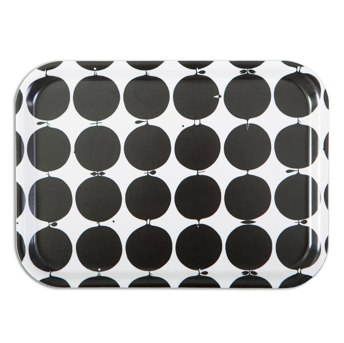 Opto Design Tallyho tray 27x20 cm Black-white