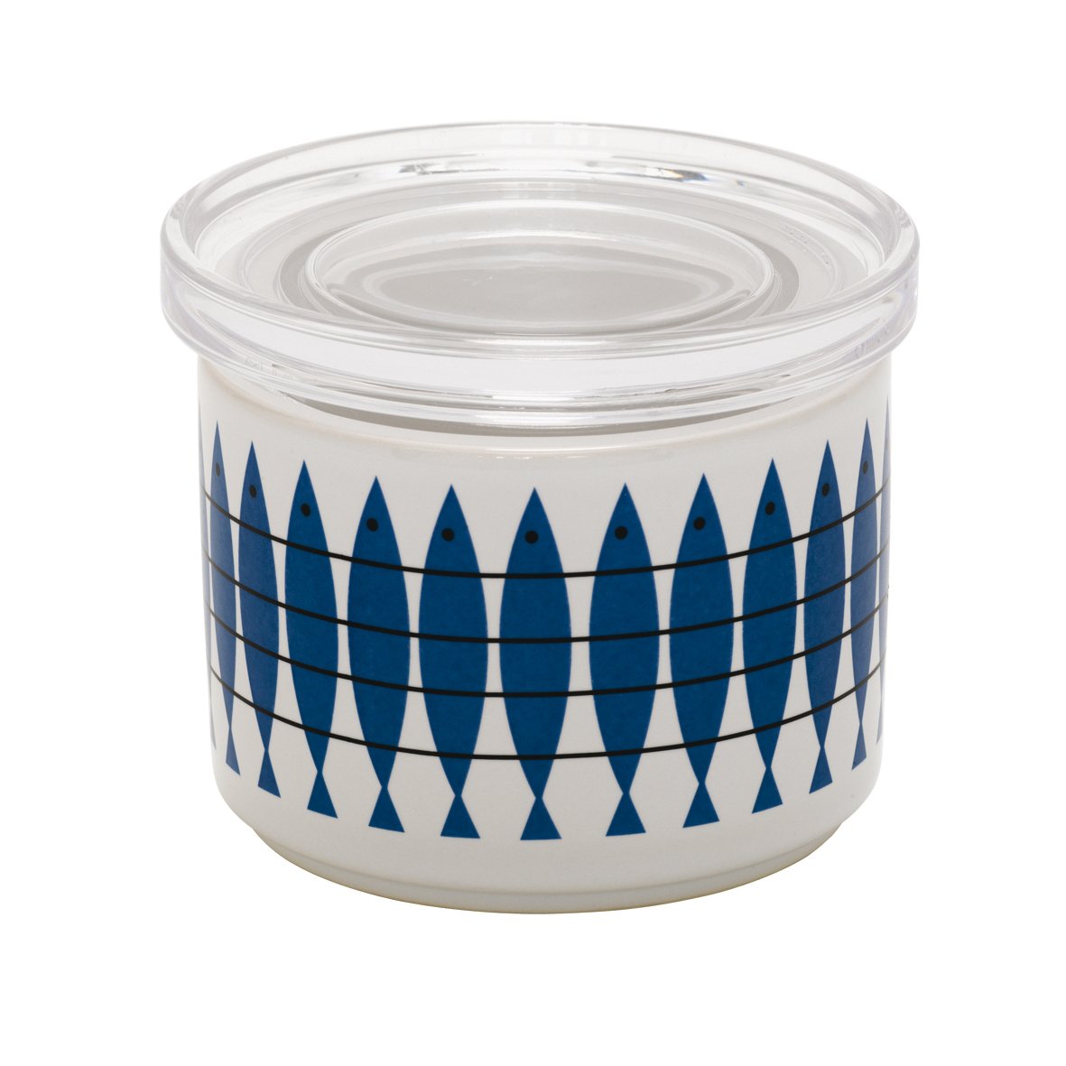 Almedahls Sill jar with lid Blue