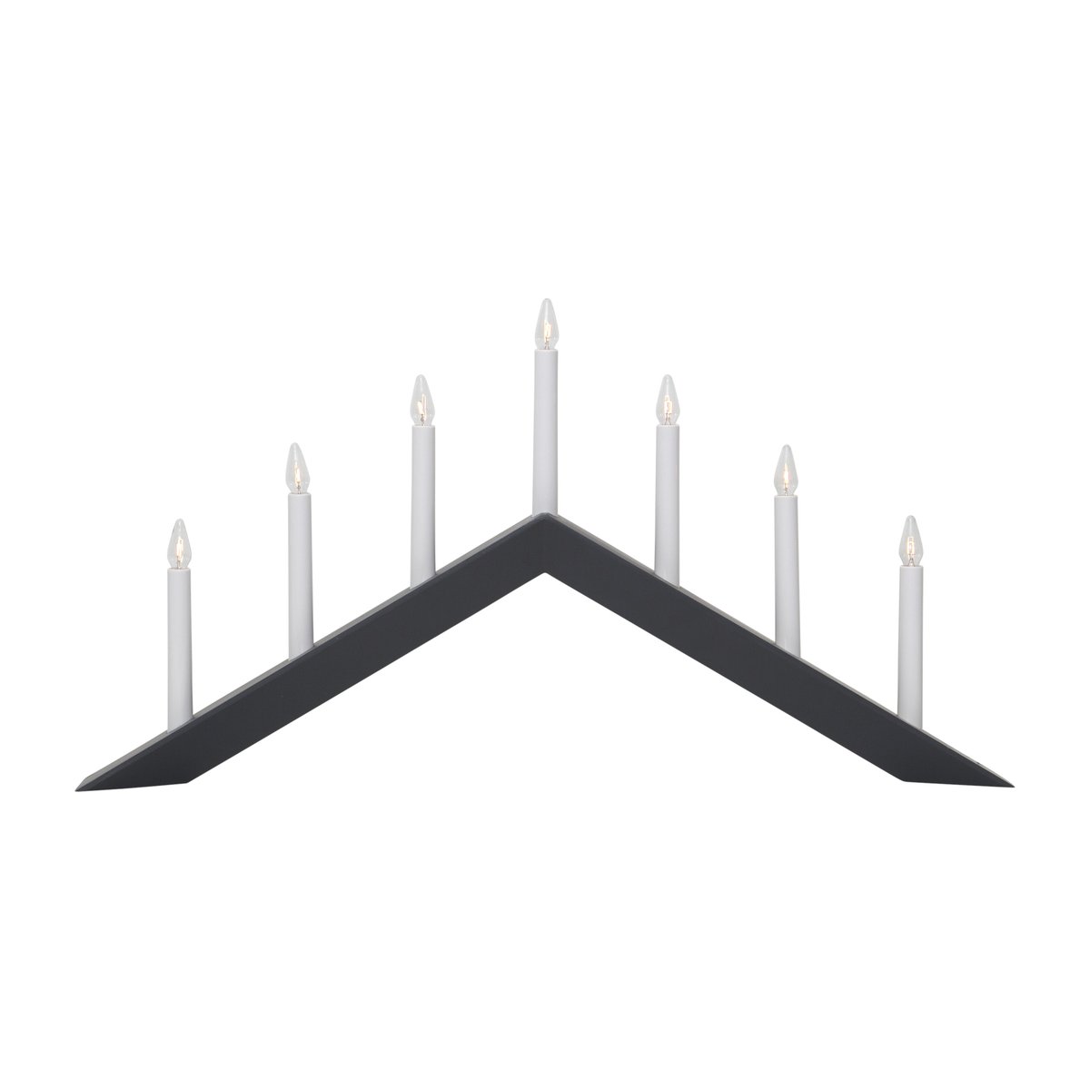 Star Trading Arrow candle holder 36 cm Grey