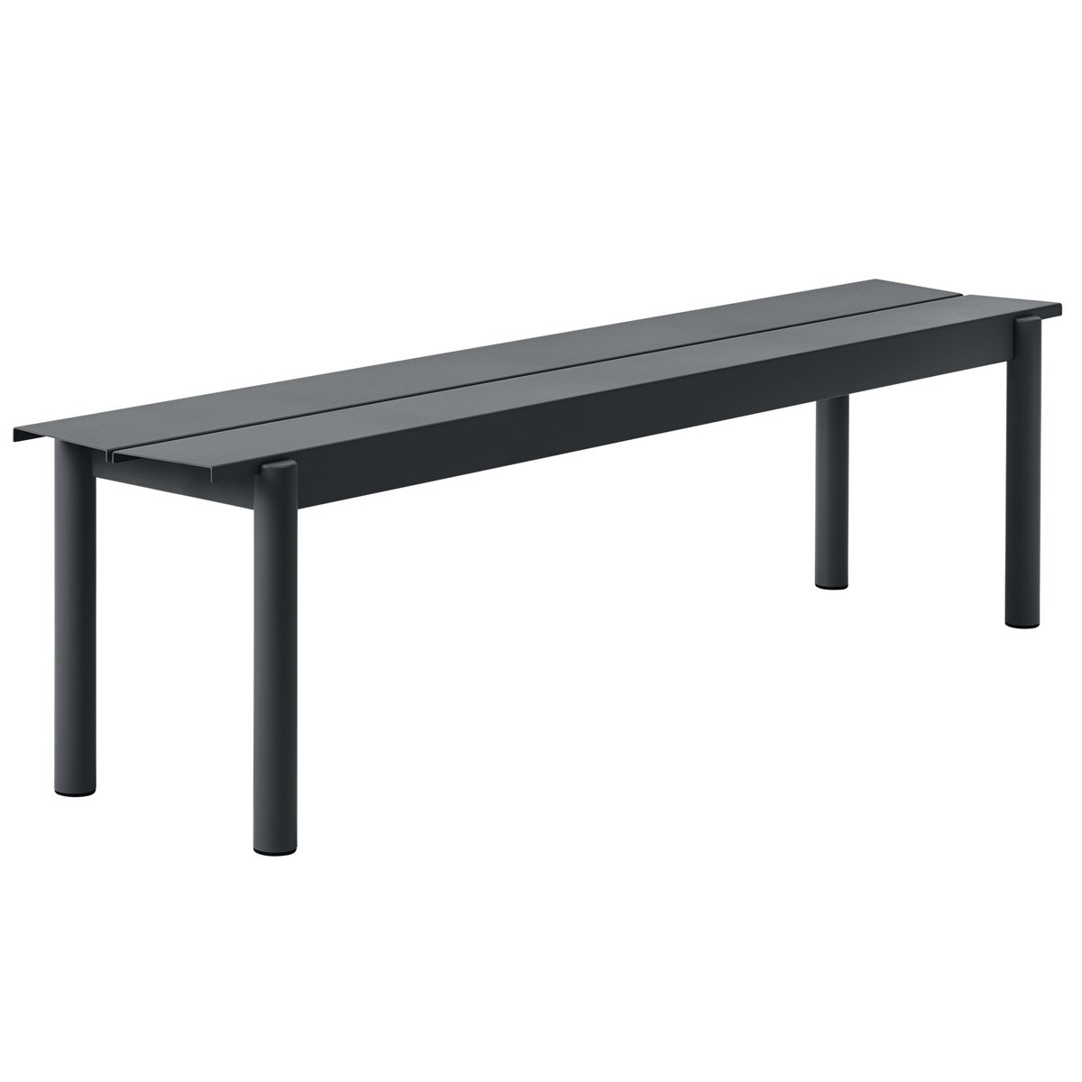 Muuto Linear steel bench 170 cm Black