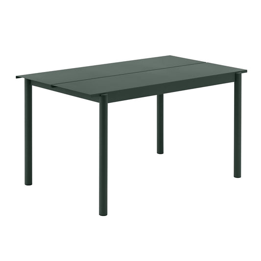 Muuto Linear steel table Stahltisch 140cm Dark green