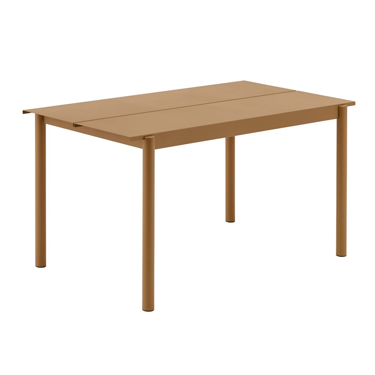 Muuto Linear steel table Stahltisch 140cm Burnt orange