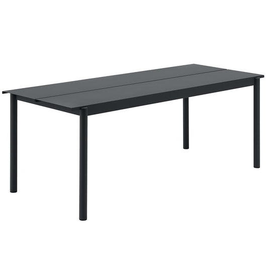 Muuto Linear steel table Stahltisch 75 x 200cm Black