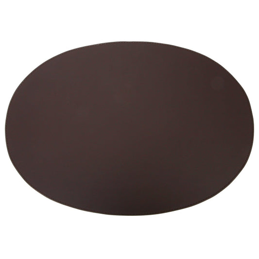 Ørskov Ørskov Platzdecke Leder oval 47 x 34cm Chocolate