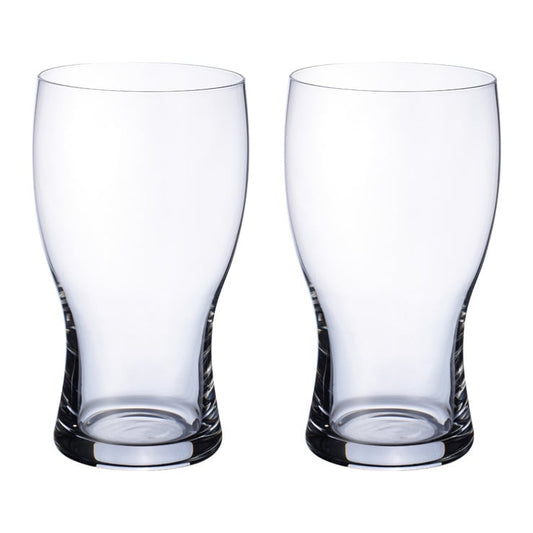 Villeroy & Boch Purismo pint beer glass 2-pack Clear