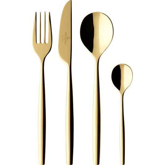 Villeroy & Boch Metro Chic d'Or bestickset 24 delar Guld