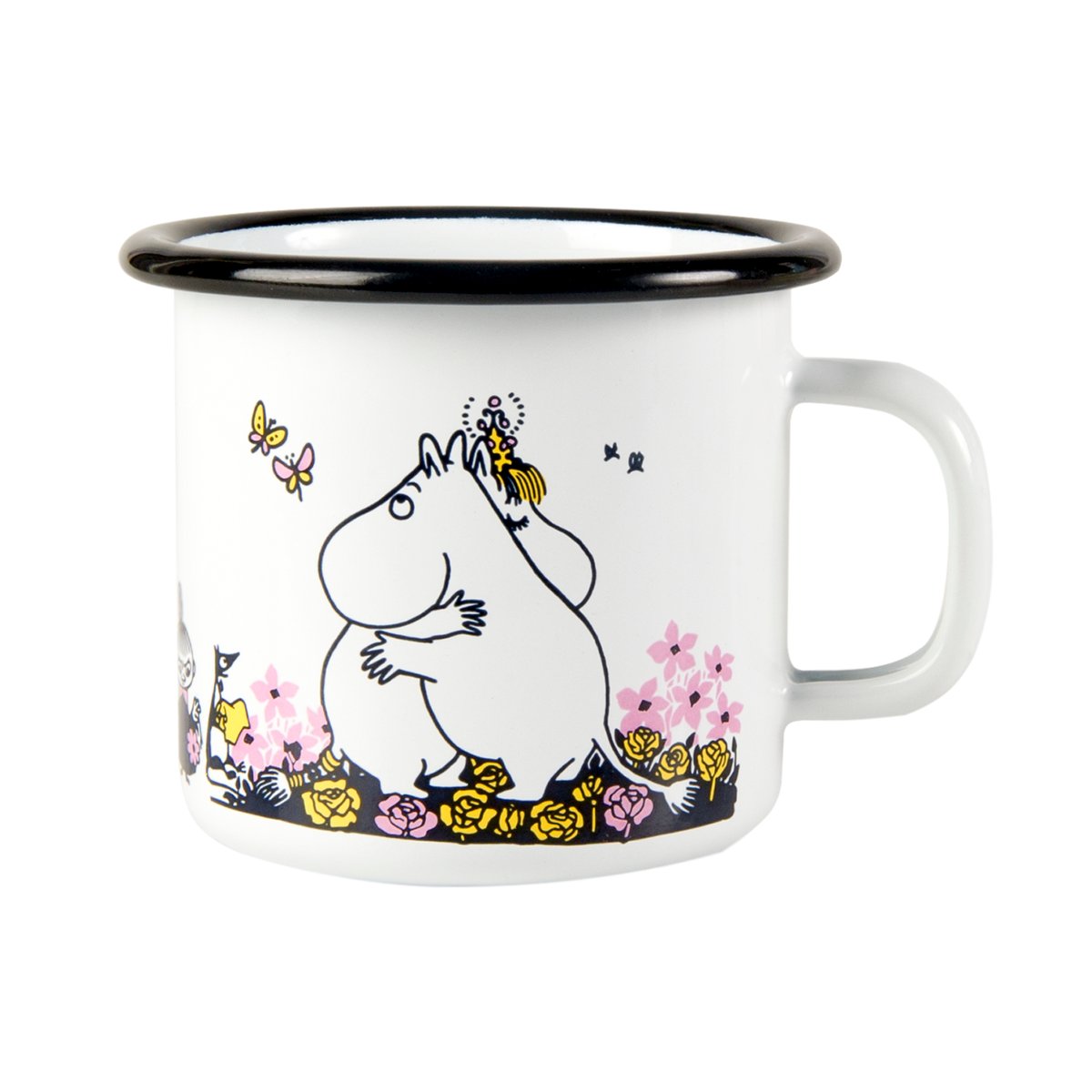 Muurla Moomin enamel mug hugs 25 cl white