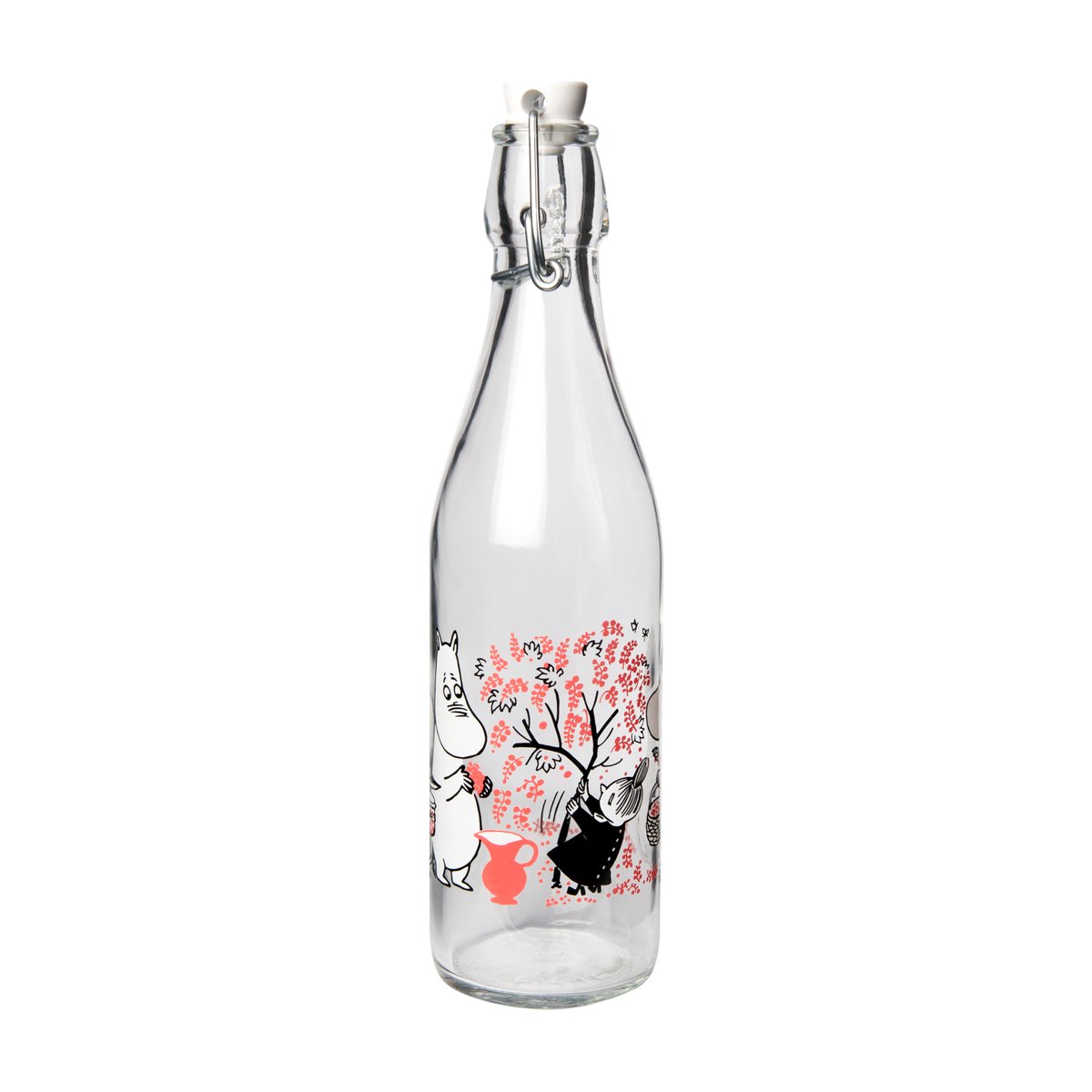 Muurla Moomin glass bottle 0.5 l Berries