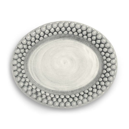 Mateus Bubbles oval plate 20 cm Grey