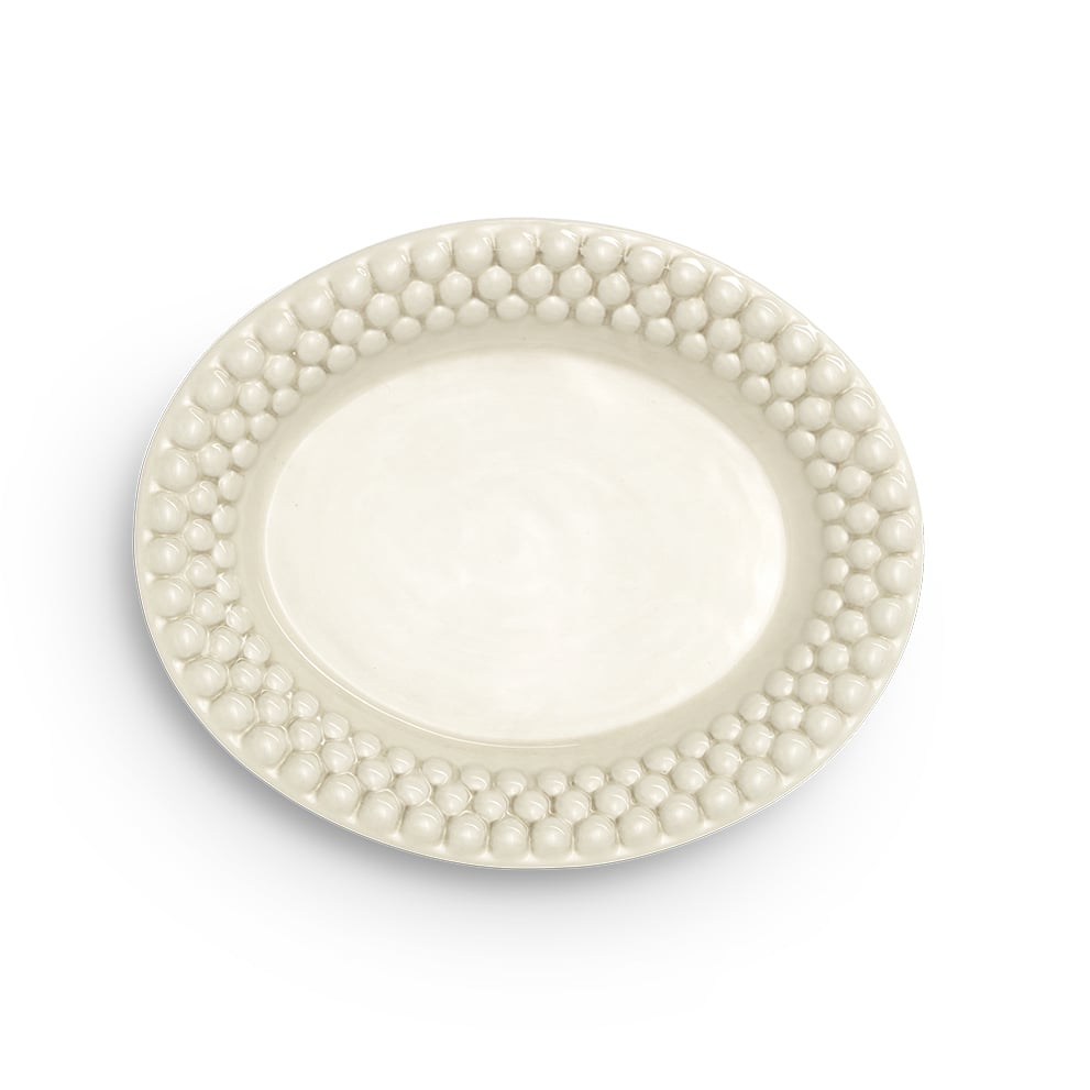 Mateus Bubbles oval plate 20 cm Sand