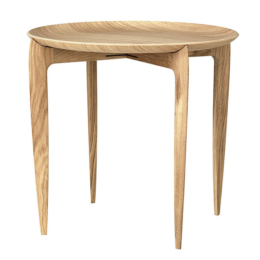 Fritz Hansen Foldable Tray Table Ø 45 cm Oak