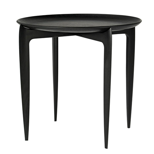 Fritz Hansen Foldable Tray Table Ø 45 cm Svart