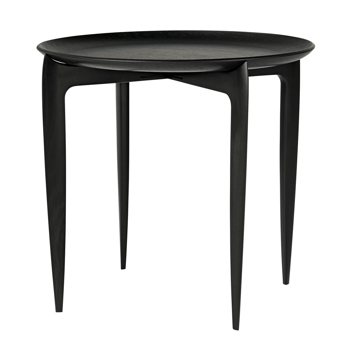 Fritz Hansen Foldable Tray Table Ø 45 cm Black