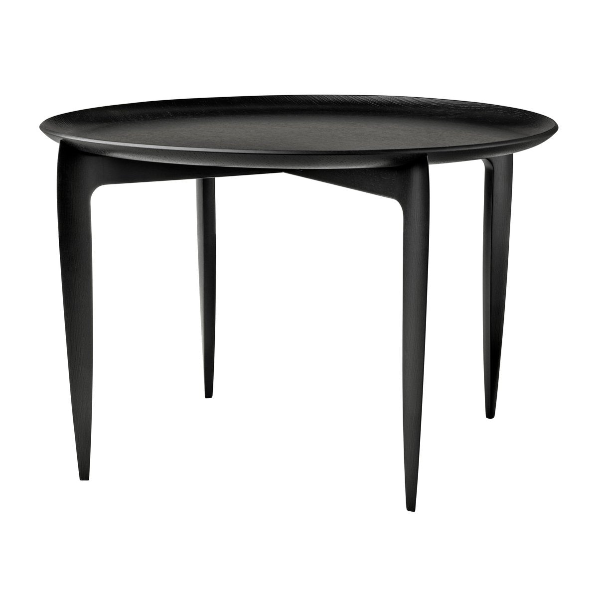 Fritz Hansen Foldable Tray Table Ø60cm Schwarz