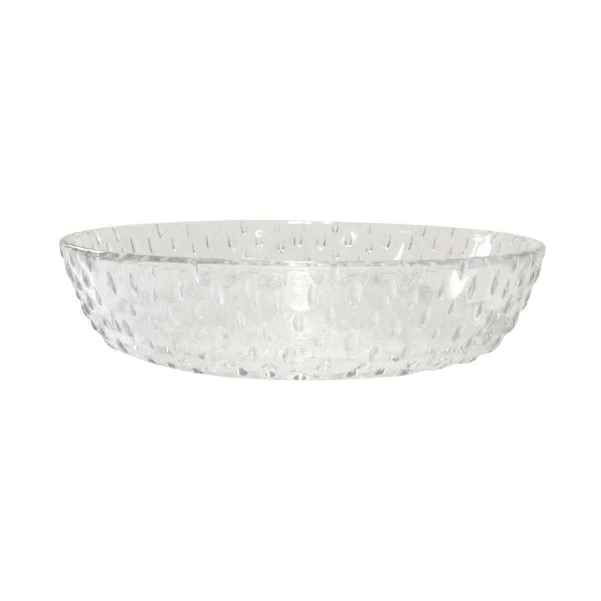 Aida Raw deep  plate glass Ø16 cm Clear