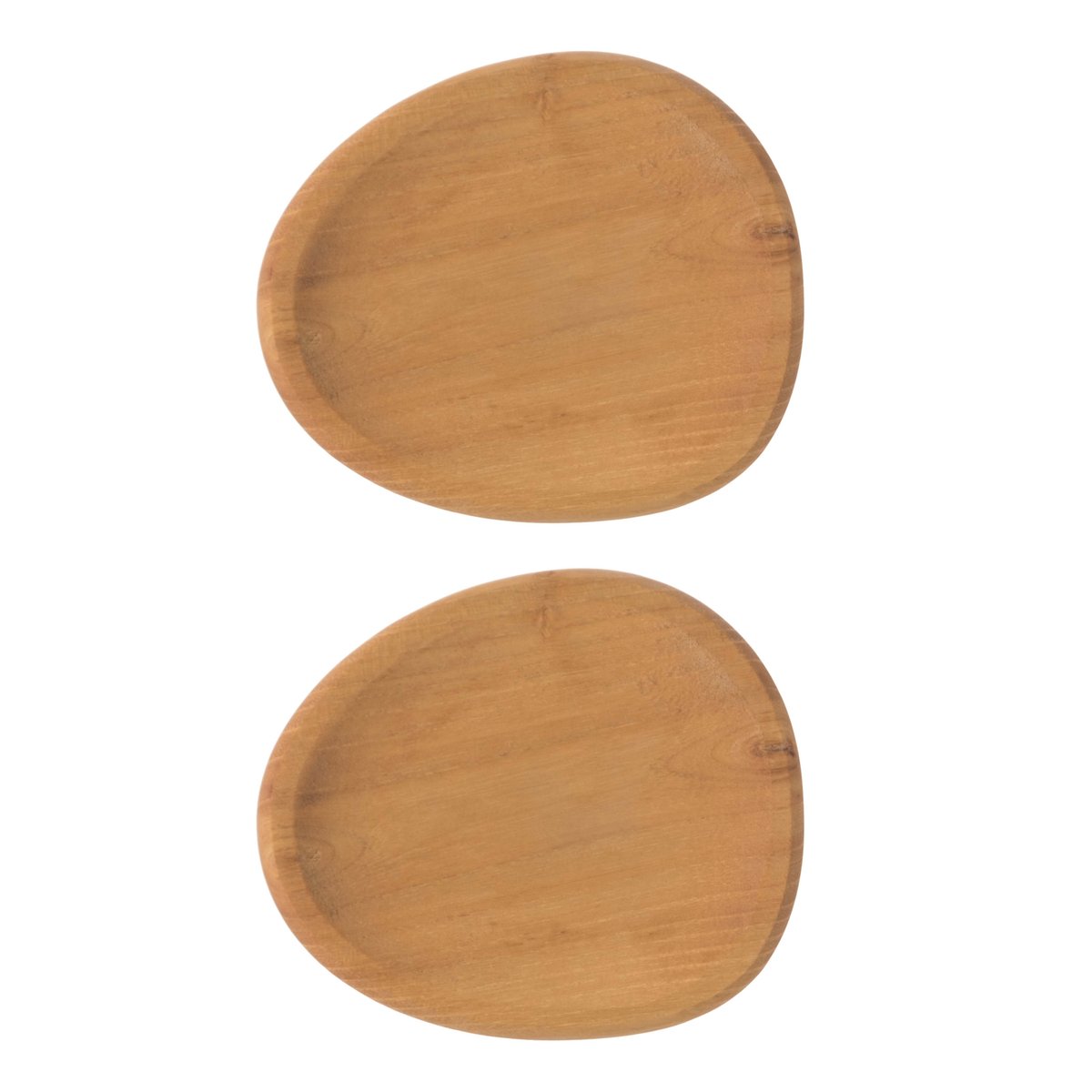 Aida Raw partyplate 13x11.4 cm 2-pack Wood