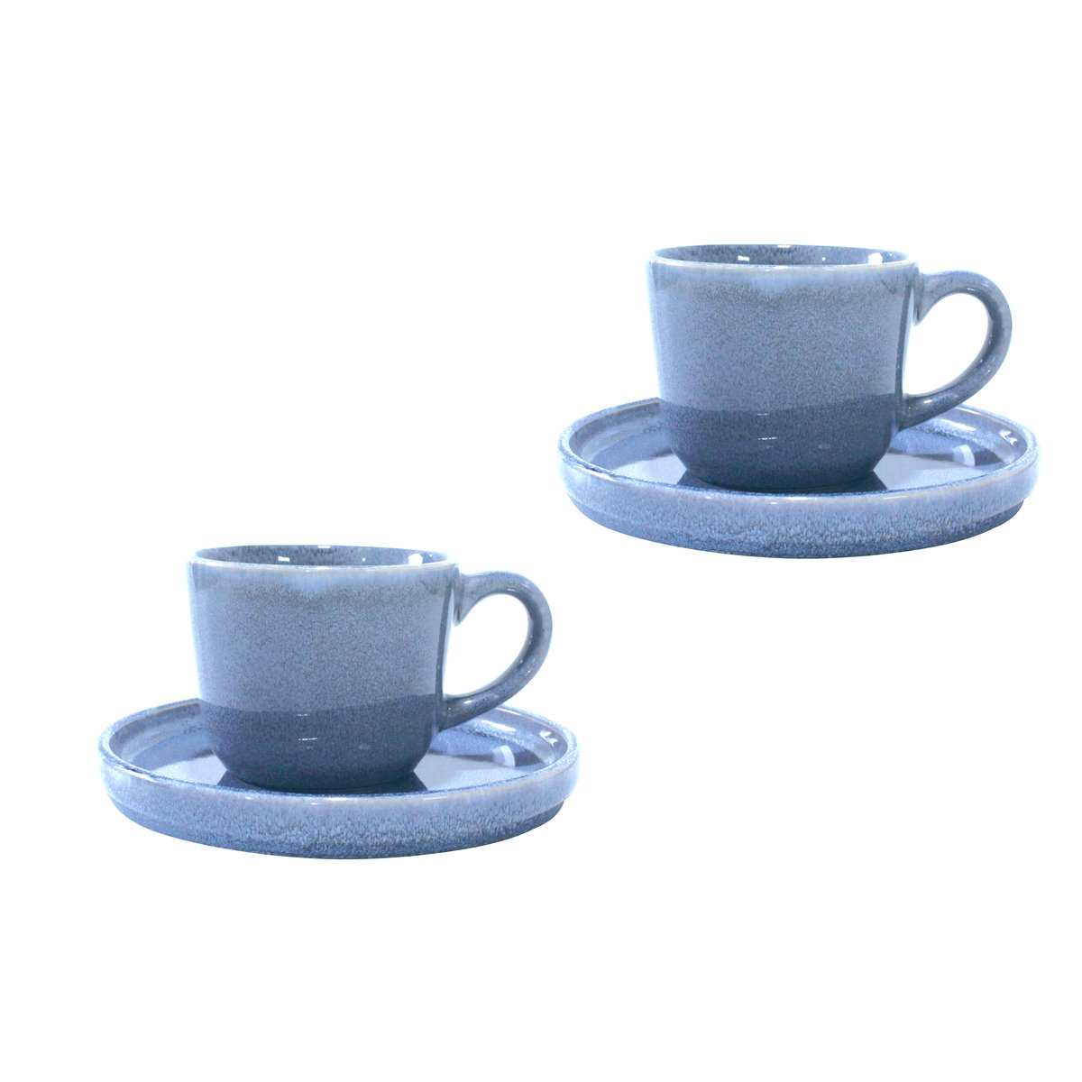 Aida Søholm Sonja cup with saucer 2-pack Blue