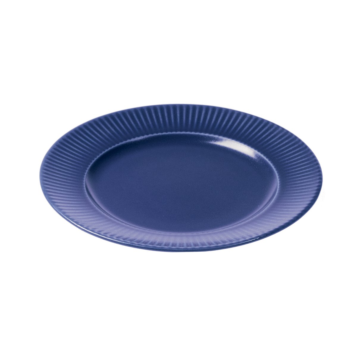 Aida Groovy plate Ø 21 cm Blue