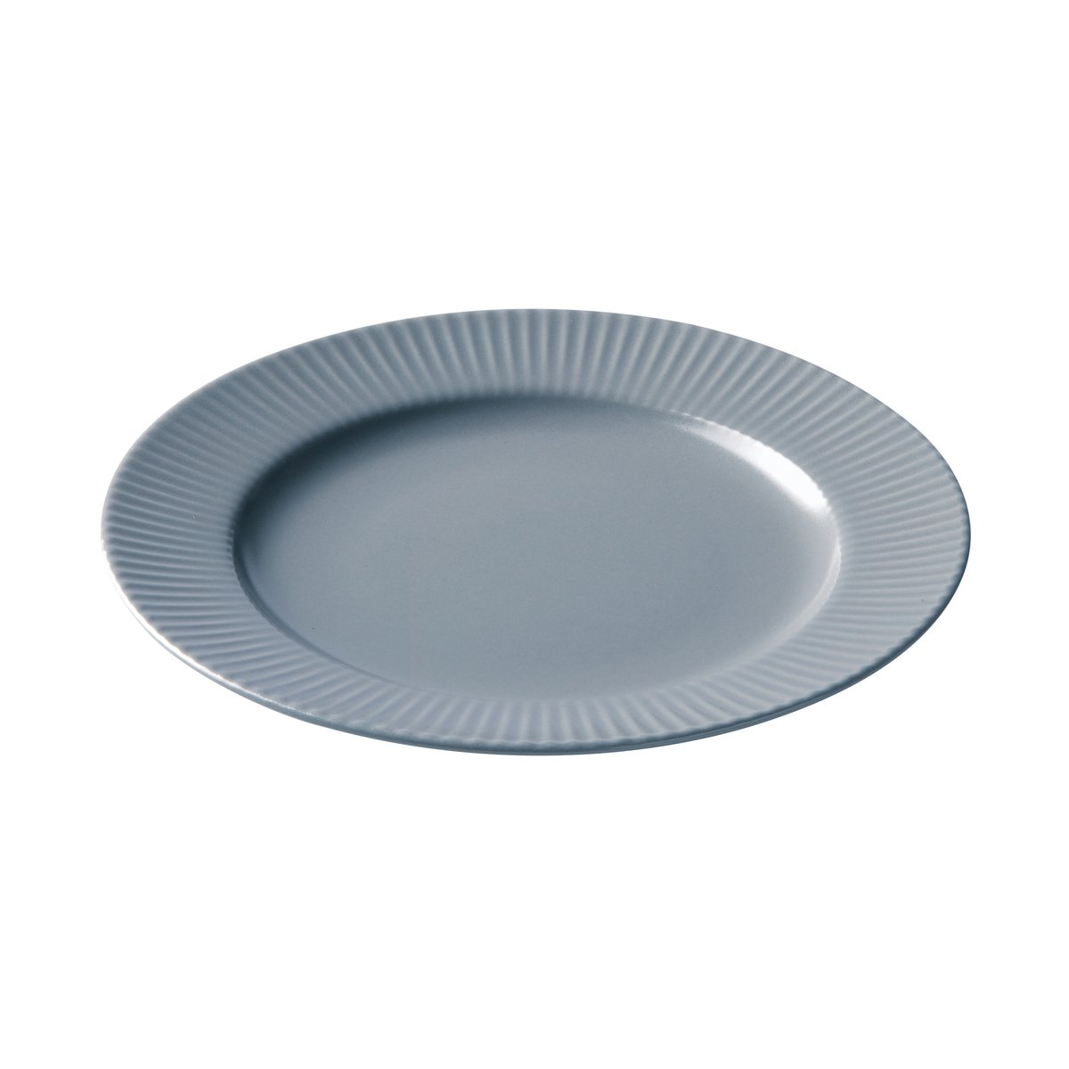 Aida Groovy plate Ø 21 cm grey