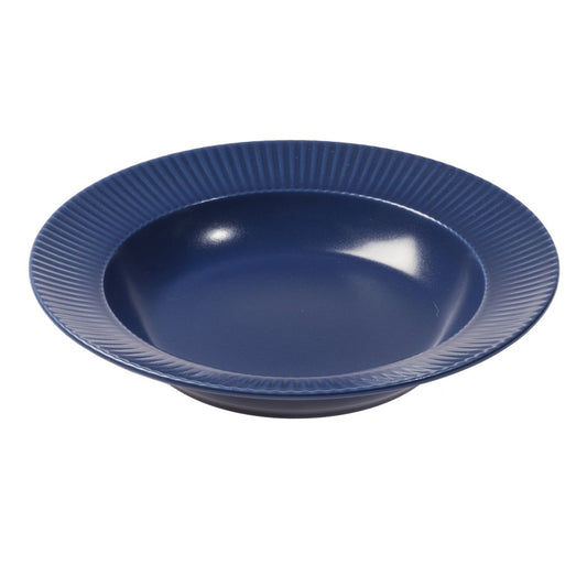 Aida Groovy deep  plate Ø 23 cm Blue