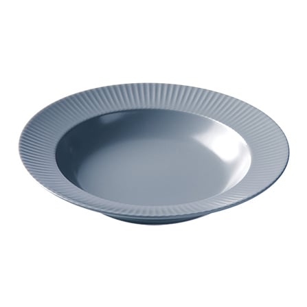 Aida Groovy deep  plate Ø 23 cm grey