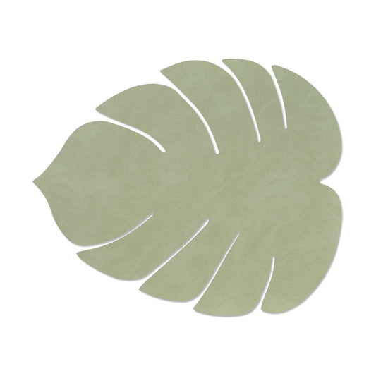 LIND DNA Monstera Leaf Nupo placemat L Olive green