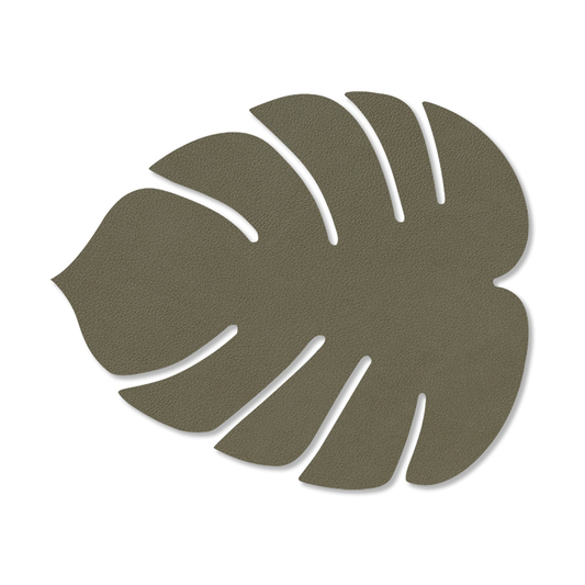 LIND DNA Monstera Leaf Nupo coaster Army green