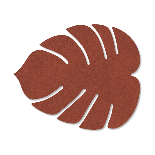 LIND DNA Monstera Leaf Nupo coaster Sienna