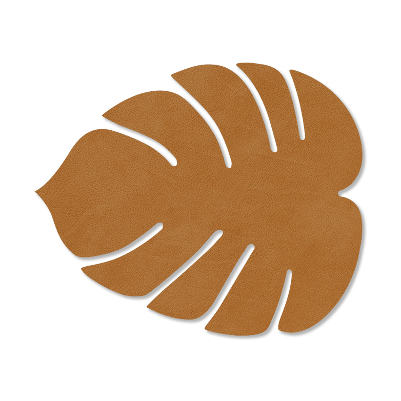 LIND DNA Monstera Leaf Nupo coaster Burned curry