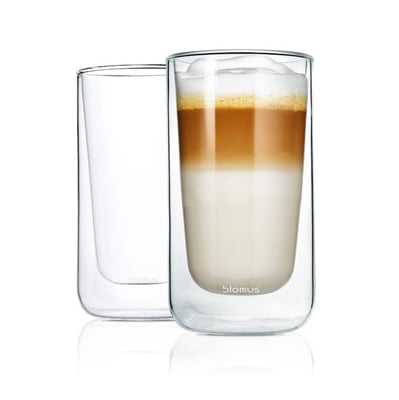 blomus Nero isolierendes Latte Macchiatoglas 2er Pack Klar