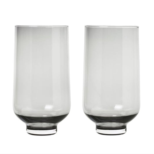 blomus Flow hoch Tumbler-Glas 2er Pack Smoke