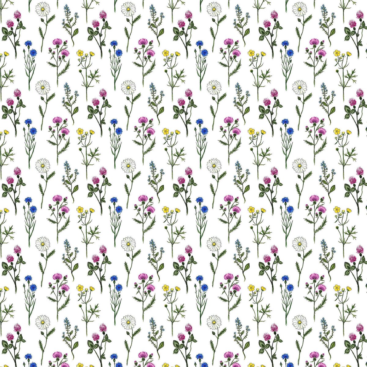 Arvidssons Textil Midsommar fabric Multi