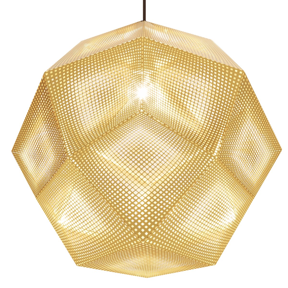 Tom Dixon Etch taklampa 50 cm Mässing