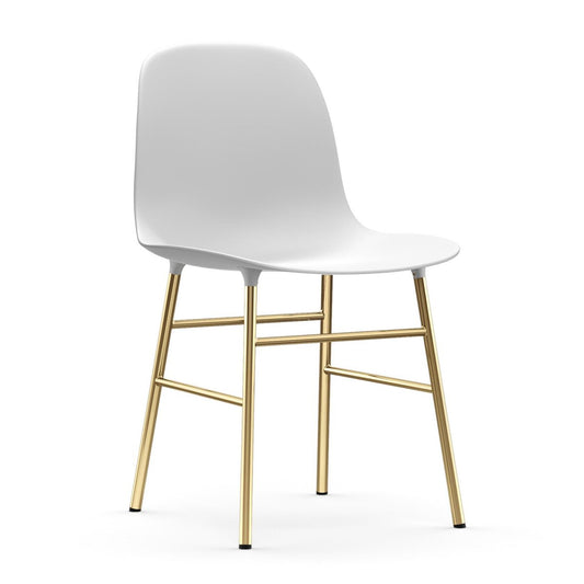 Normann Copenhagen Form chair leg - brass White