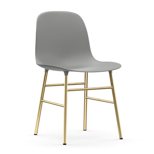 Normann Copenhagen Form chair leg - brass Grey