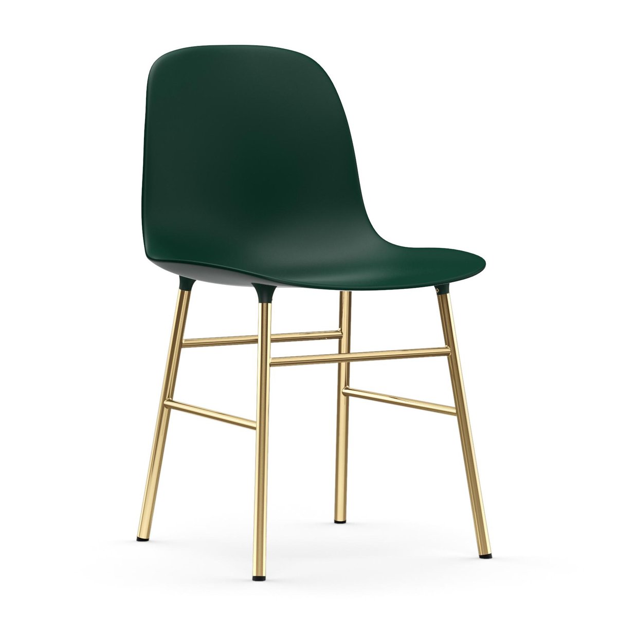 Normann Copenhagen Form chair leg - brass Green