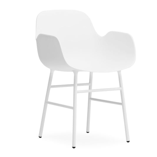 Normann Copenhagen Form Sessel Metallbeine Weiß