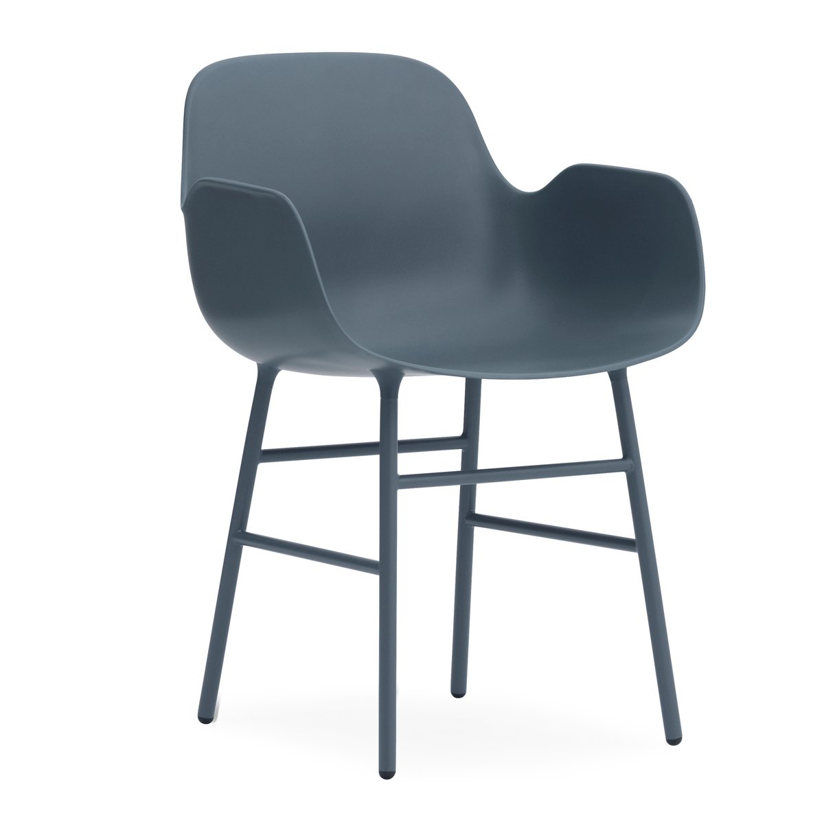 Normann Copenhagen Form armchair metal legs Blue