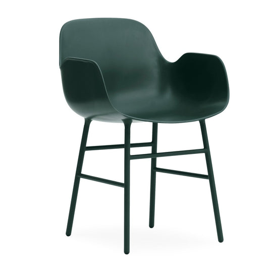 Normann Copenhagen Form armchair metal legs Green