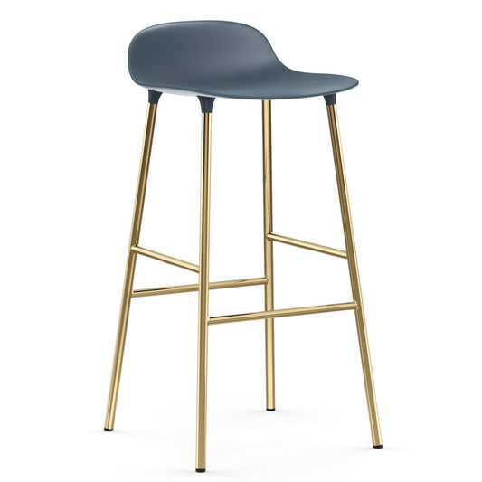 Normann Copenhagen Form barstool bronze lege 75 cm Blue