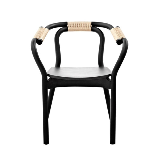 Normann Copenhagen Knot Stuhl Schwarz-natur