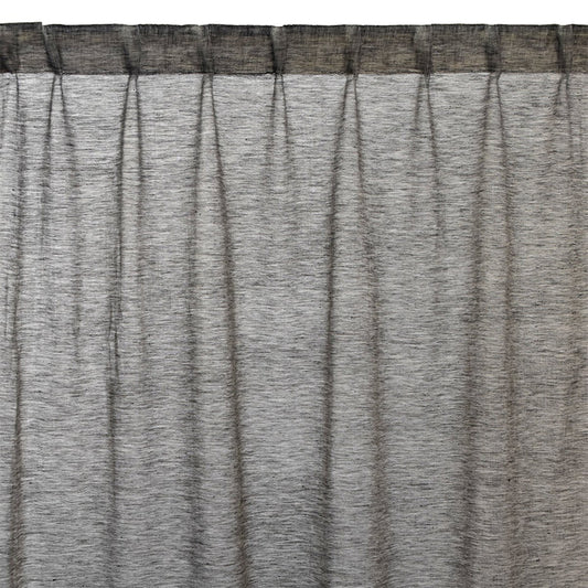 Linum Intermezzo curtain Dark coal grey