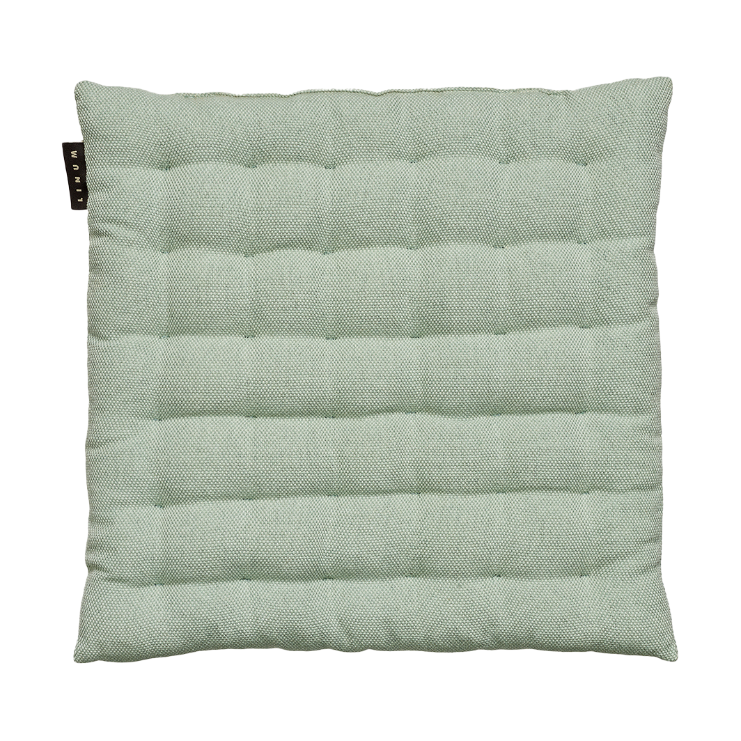 Linum Pepper seat cushion 40x40 cm Light ice green