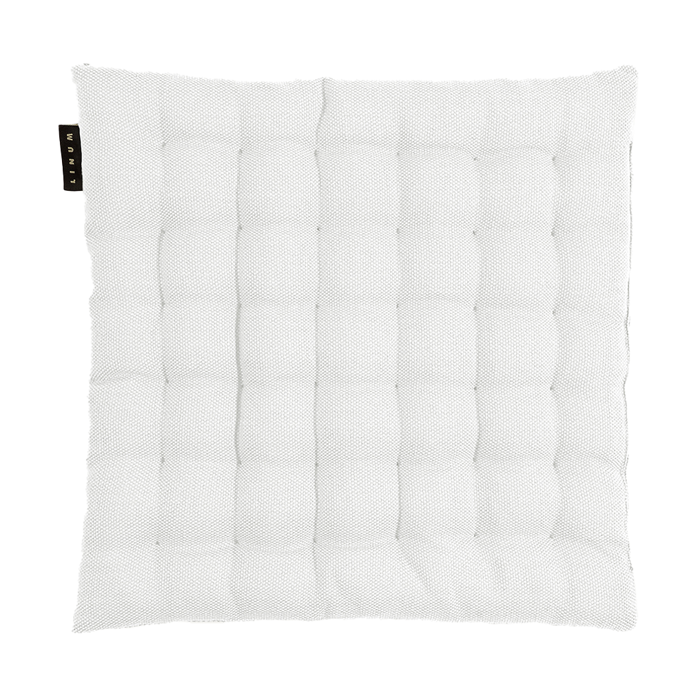 Linum Pepper seat cushion 40x40 cm White