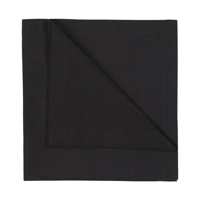 Linum Robert napkins 4-pack Black