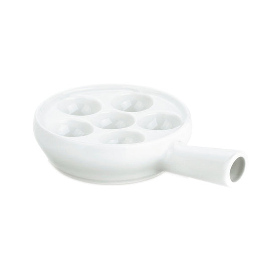 Pillivuyt Pillivuyt snail pan with handle White