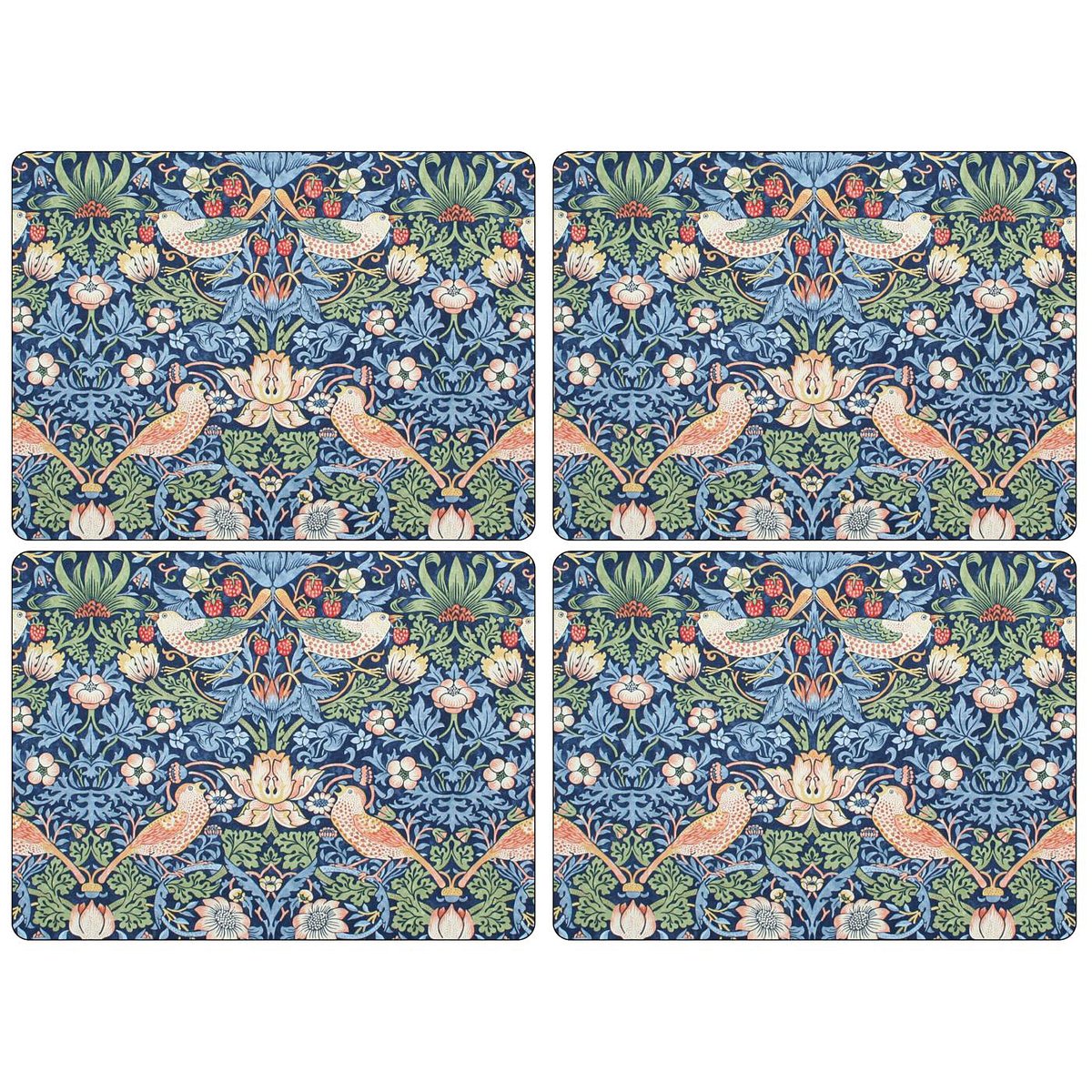 Pimpernel Strawberry Thief Tischset 30 x 40 cm 4er-Pack Blau